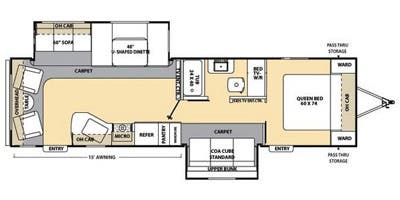 2014 Catalina 31RLS – Dbl Slide + Dbl Bunks
